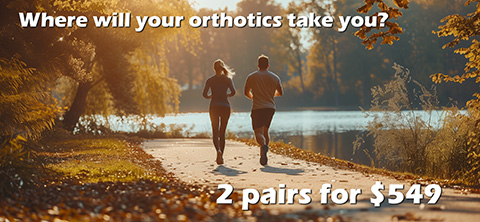2 Pairs of Custom Orthotics for $549 in Waterloo, Ontario